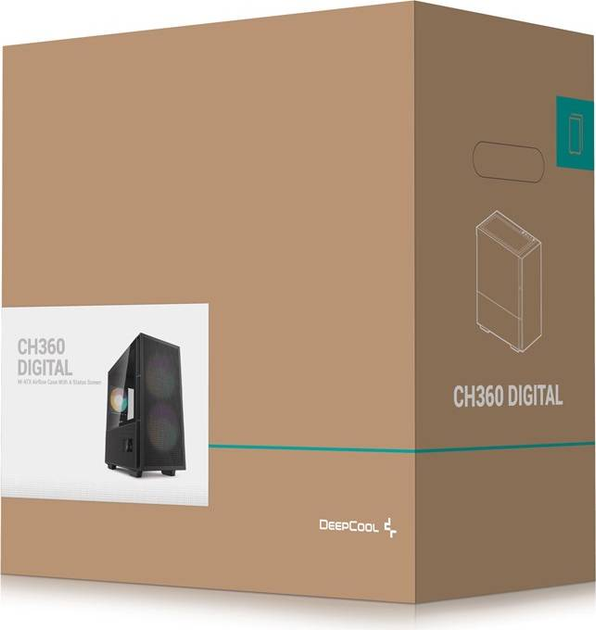 Obudowa DeepCool CH360 DIGITAL R-CH360-BKAPE3D-G-1 (OBUDECOBU0039) - obraz 8