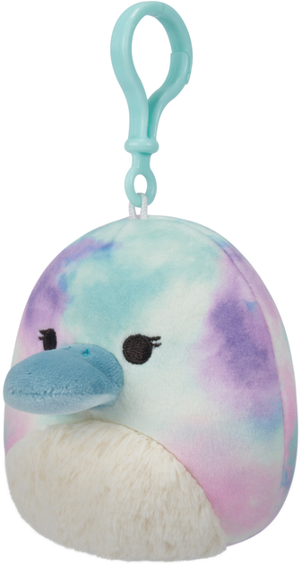 Плюшевий брелок Squishmallows Brindall - Rainbow Tie-Dye Platypus W/White Belly (196566406957) - зображення 3