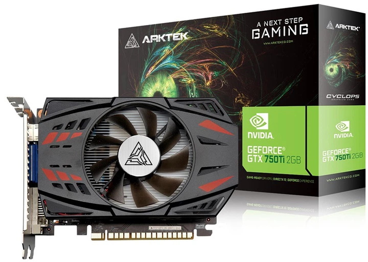 Видеокарта Arktek PCI-Ex GeForce GTX 750 Ti 2GB GDDR5 (128bit