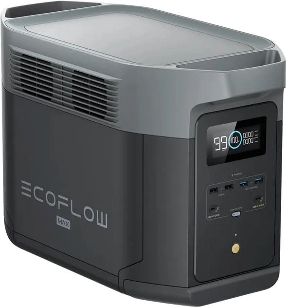 Зарядна станція EcoFlow DELTA 2 Max / 2400 Вт / 2048 Вт⋅год / LiFePO4 (EFDELTA2Max-EU) - изображение 2