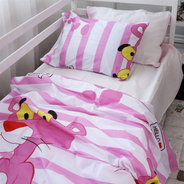 Акція на Підковдра MirSon Бязь Полуторне Євро 160х220 см Kids Time 17-0110 Pink Pantere від Rozetka