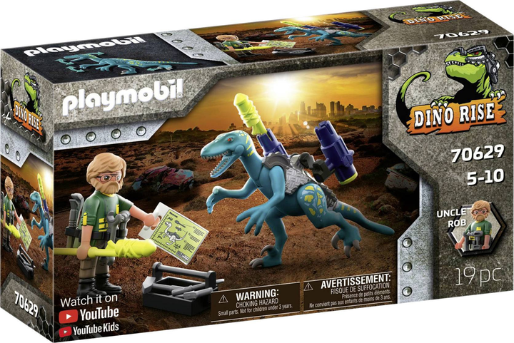 Ігровий набір Playmobil Dino Rise Дейноніх готовий до бою (70629) (4008789706294) - зображення 1