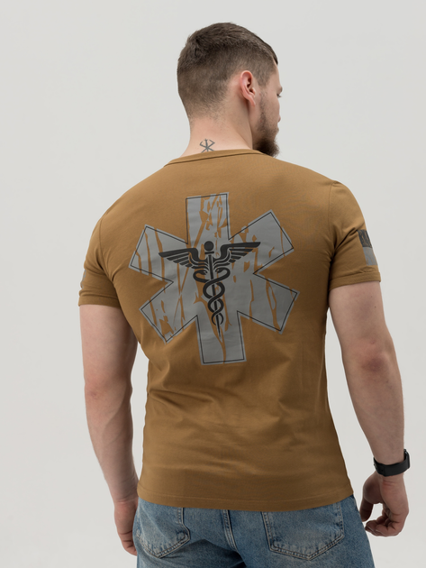 Тактическая футболка BEZET Medic 10125 S Койот (2000101681892) - изображение 2