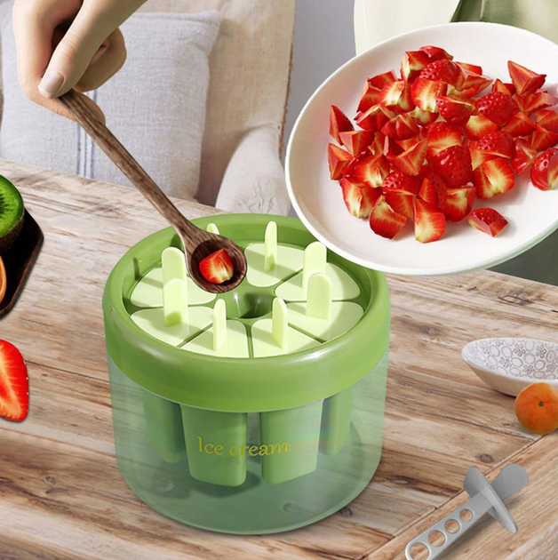 Форма для изготовления мороженого, ІСЕ CREAM MOLD зеленая - Фото 6 Форма для изготовления мороженого, ІСЕ CREAM MOLD зеленая - изображение 6