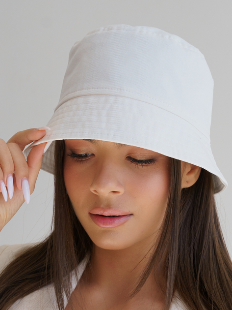 Панама женская летняя из плотного джинса D.Hats белая - изображение 8