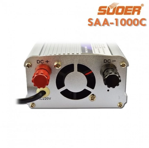 Інвертор 12V 220V Suoer SAA-1000C із зарядкою 10 А + USB - зображення 2