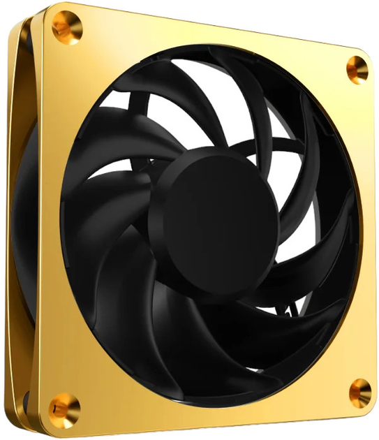 Кулер Alphacool Apex Stealth Metal 120 мм 3000 rpm Gold (LUAC-054) - зображення 1