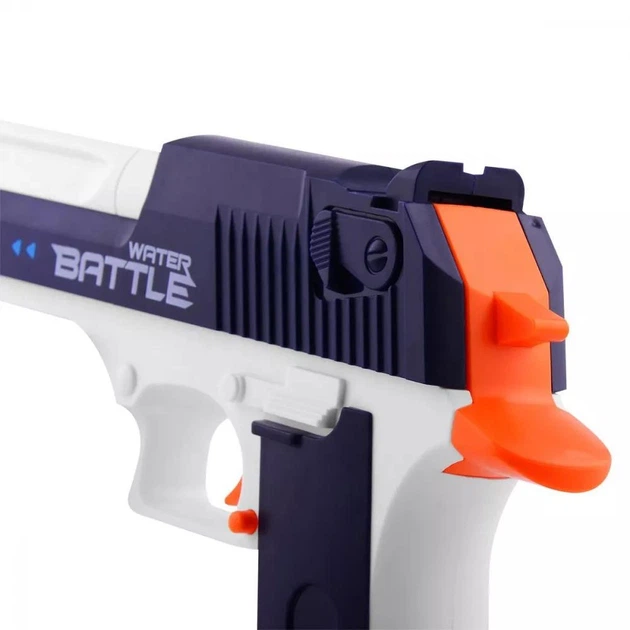 Акумуляторний водяний пістолет Water Gun Desert Eagle синій - зображення 6
