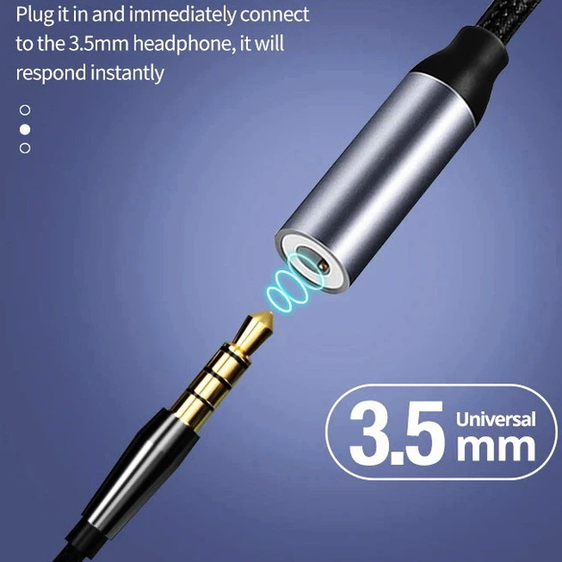 Кабель аукс Mini-jack 3.5 mm на Type-C переходник адаптер на USB-C