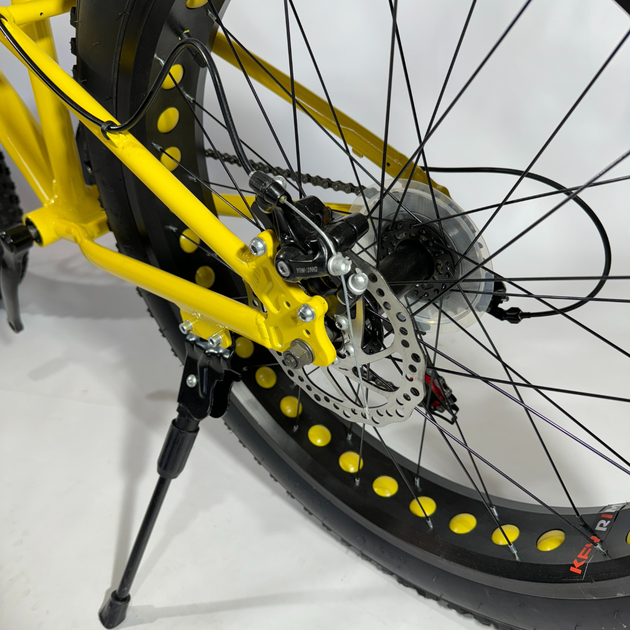 Велосипед Fatbike Hammer-JUPITER 26" Алюминиевая рама 17", желтый - изображение 2