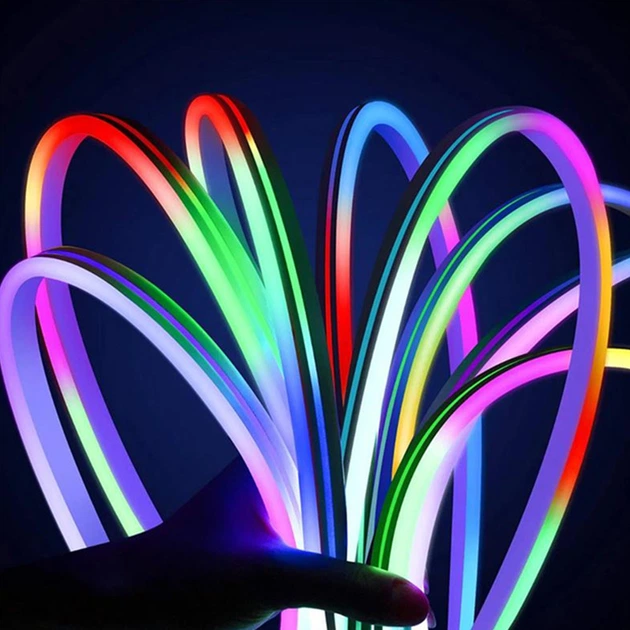 Светодиодная неоновая RGB Smart LED лента DIGITAL 220V, IP65, Комплект 10 метров с пультом Sneha (996484) - изображение 4
