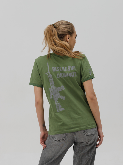 Тактична футболка жіноча BEZET Commando 10111 L Хакі (ROZ6501032312) - зображення 2