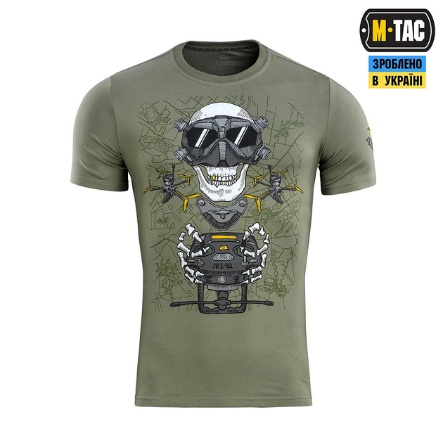Тактична футболка M-Tac Drohnenführer Light Olive олива L - зображення 2