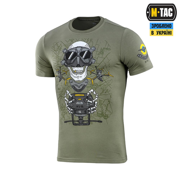 Тактична футболка M-Tac Drohnenführer Light Olive олива XL - зображення 1
