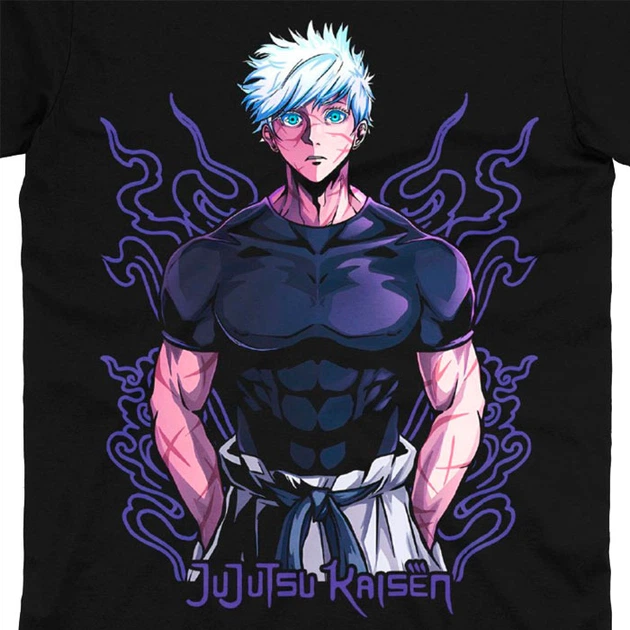 Футболка Годжо Сатору Магическая Битва Jujutsu Kaisen MRZ v177 XS (24839) - Фото 2 Футболка Годжо Сатору Магическая Битва Jujutsu Kaisen MRZ v177 XS (24839) - изображение 2