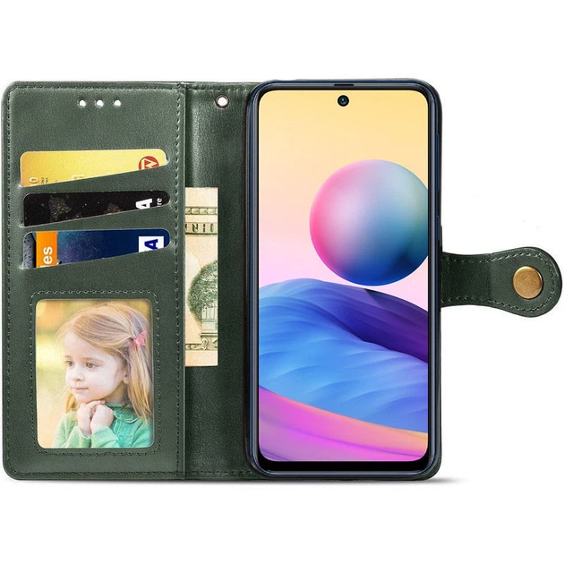 Чохол книжка на Xiaomi Redmi Note 13 4G / для сяомі редмі ноте 13 еко шкіра Зелений Gallant (PU) - Фото 6 Чохол книжка на Xiaomi Redmi Note 13 4G / для сяомі редмі ноте 13 еко шкіра Зелений Gallant (PU) - зображення 6