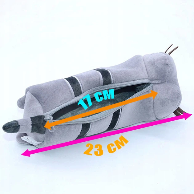 Пенал косметичка дитячий Pusheen cat 23х13 см Сірий v-12159 - зображення 4