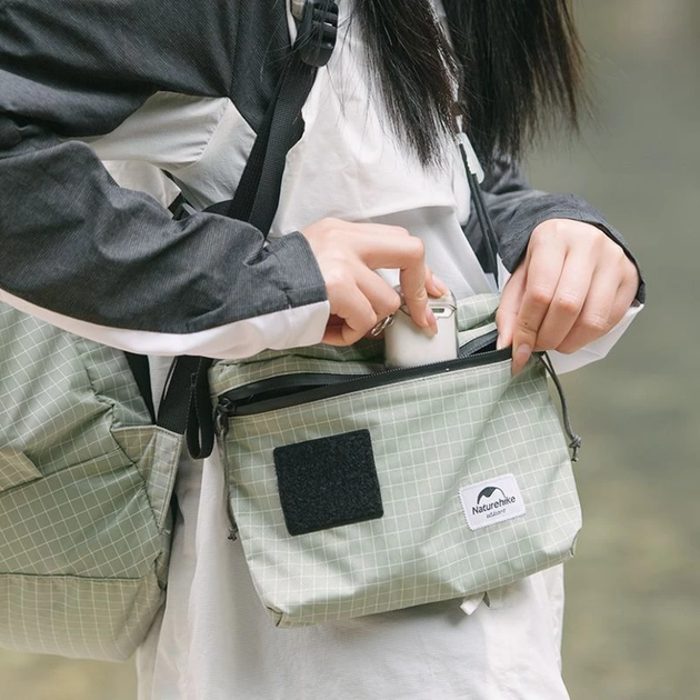 Сумка на плече Naturehike NH20BB204 3л Графіт (Kali) AI761 - зображення 5