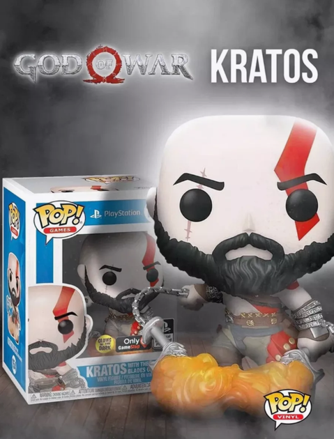 Кратос фигурка Бог войны God of War Funko pop Фанко Поп игровая виниловая фигурка №154 - Фото 1 Кратос фигурка Бог войны God of War Funko pop Фанко Поп игровая виниловая фигурка №154 - изображение 1