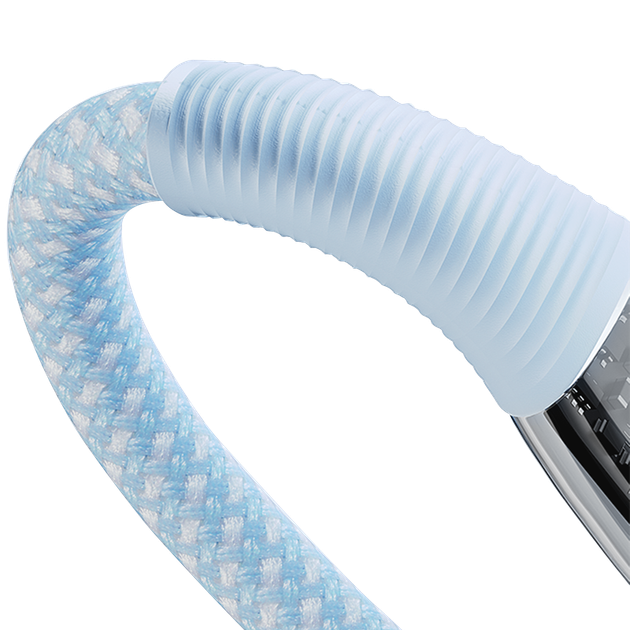 Кабель UWarmSof Turquoise Type-C PD3.1 довжиною 1 метр з підтримкою швидкої зарядки потужністю 60 Вт - Фото 2 Кабель UWarmSof Turquoise Type-C PD3.1 довжиною 1 метр з підтримкою швидкої зарядки потужністю 60 Вт - изображение 2