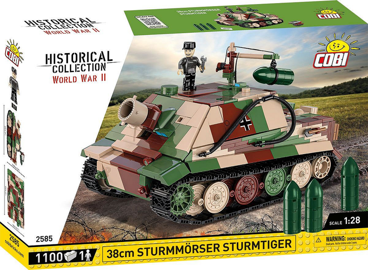 Klocki konstrukcyjne Cobi Historical Collection WWII Sturmmorser Sturmtiger 38 cm 1100 elementów (5902251025854) - obraz 2