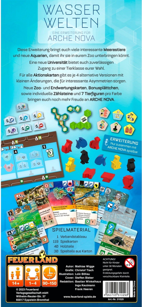 Dodatek do gry planszowej Pegasus Arche Nova: Water Worlds (4260705310293) - obraz 3