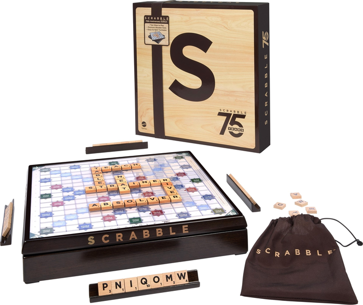 Настільна гра Mattel Scrabble 75th Anniversary (0194735161584) - зображення 1