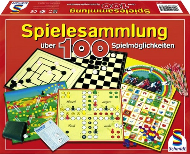 Набір настільних ігор Schmidt 100 Classic Games (4001504491475) - зображення 1