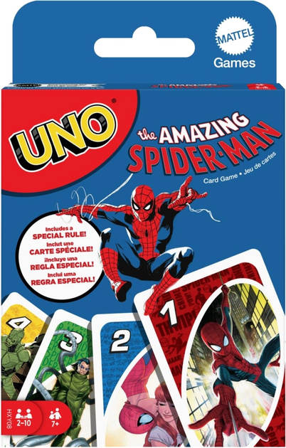 Настільна гра Mattel UNO The Amazing Spider-Man (0194735241415) - зображення 1