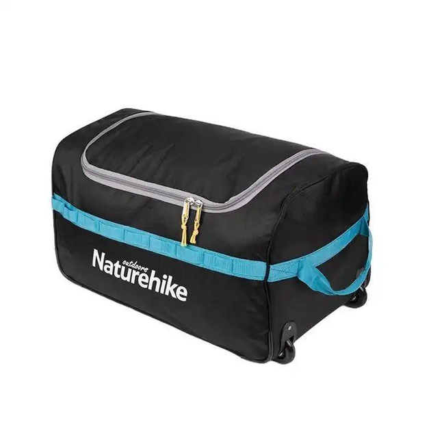 Сумка-баул для кемпінгу Naturehike NH18X027-L 110л Чорна (Kali) KL755 - зображення 1