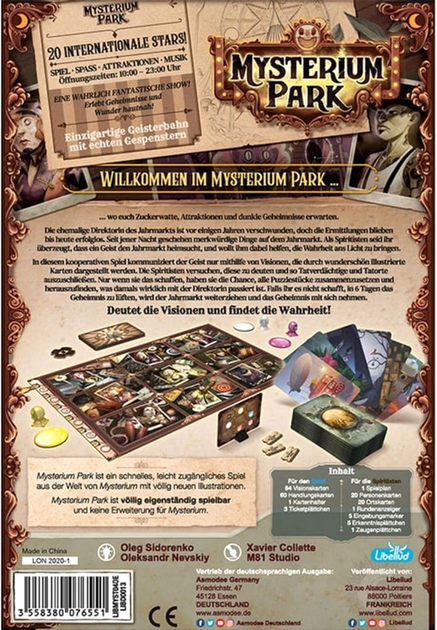 Настільна гра Asmodee Mysterium Park (3558380076551) - зображення 4