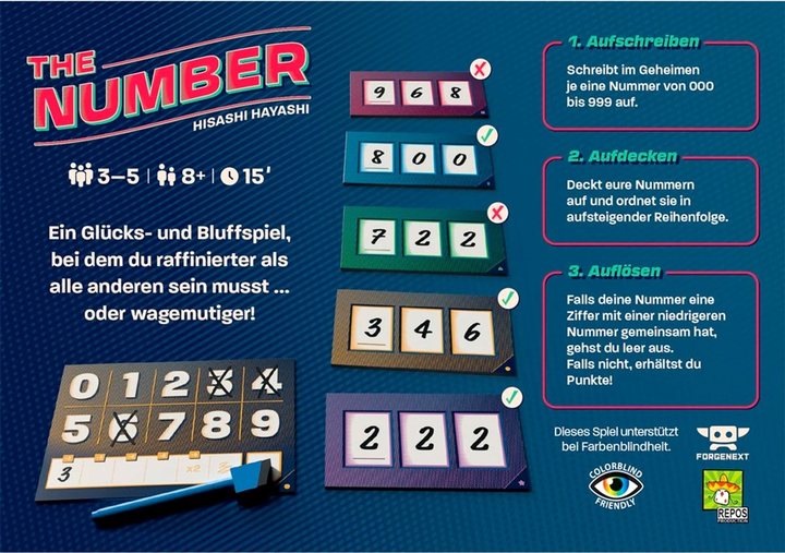 Настільна гра Asmodee The Number (5425016926796) - зображення 4