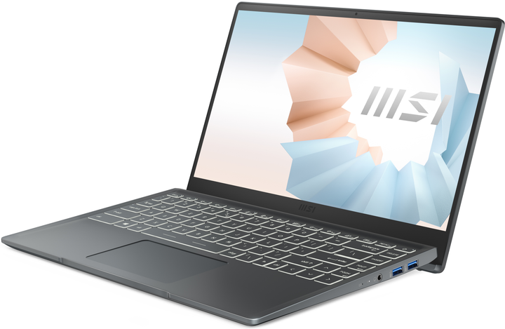 Ноутбук 14" MSI Modern 14 (B11MOU-661XIT) Intel Core i3-1115G4 RAM 8GB SSD 256GB Win11 Алюминиевый корпус - изображение 5