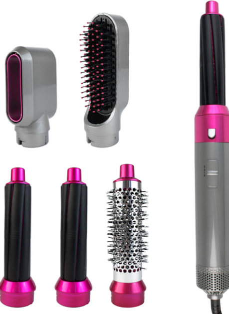 Стайлер випрамляч браш 5в1 Hot Air Styler для різних типів волосся з функціями надання об'єму випрямлення укладання - изображение 10