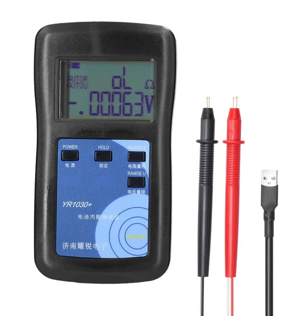 Тестер внутреннего сопротивления аккумуляторов АКБ YR1030+ – фото ...