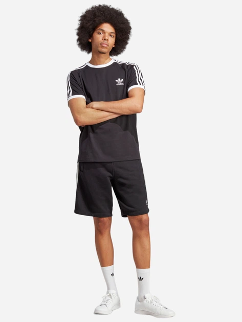T-shirt męski bawełniany adidas Adicolor Classics 3-Stripes IA4845 M Czarny (4066745581958) - obraz 3
