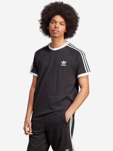 T-shirt męski bawełniany Adidas Adicolor Classics 3-Stripes IA4845 L Czarna (4066745581873) - obraz 1