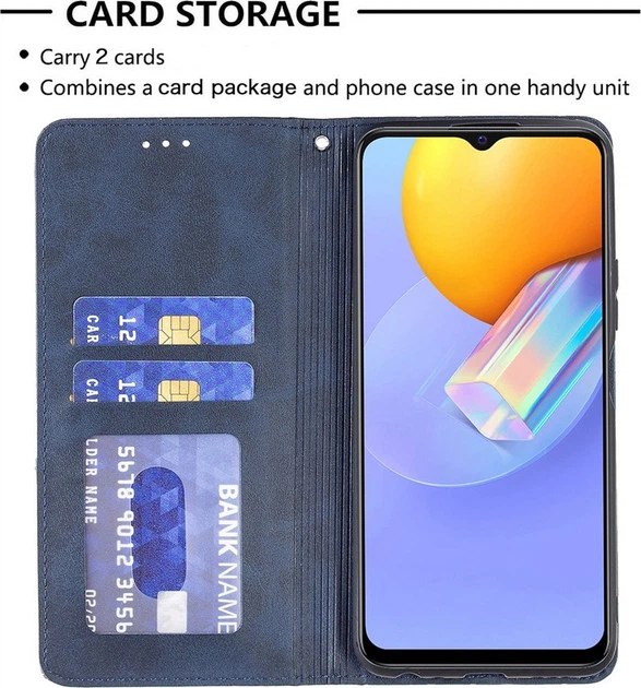 Чехол книжка SHLab Prisma Vivo Y21 Blue (36299-28) - Фото 2 Чехол книжка SHLab Prisma Vivo Y21 Blue (36299-28) - изображение 2