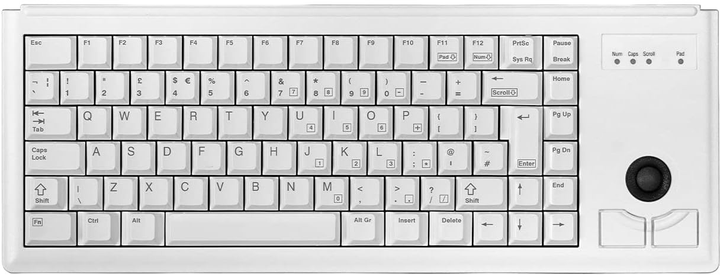 Клавіатура дротова Cherry G84-4400 US-Layout Beige (4025112026362) - зображення 1