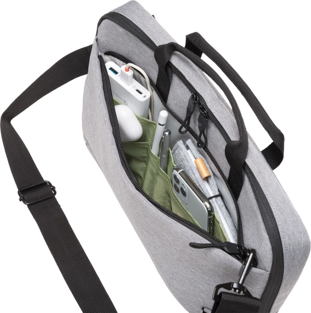 Torba na laptopa Dicota Slim Eco MOTION 10-11.6" Light Grey (D31867-RPET) - obraz 6