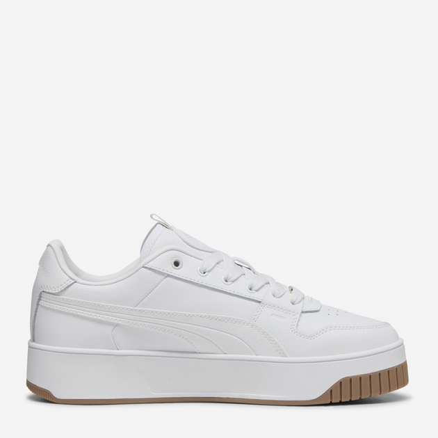 Акція на Жіночі кеди низькі Puma Carina Street Lux 39748701 39 (6UK) 25 см Puma White-Puma White-Puma Gold від Rozetka