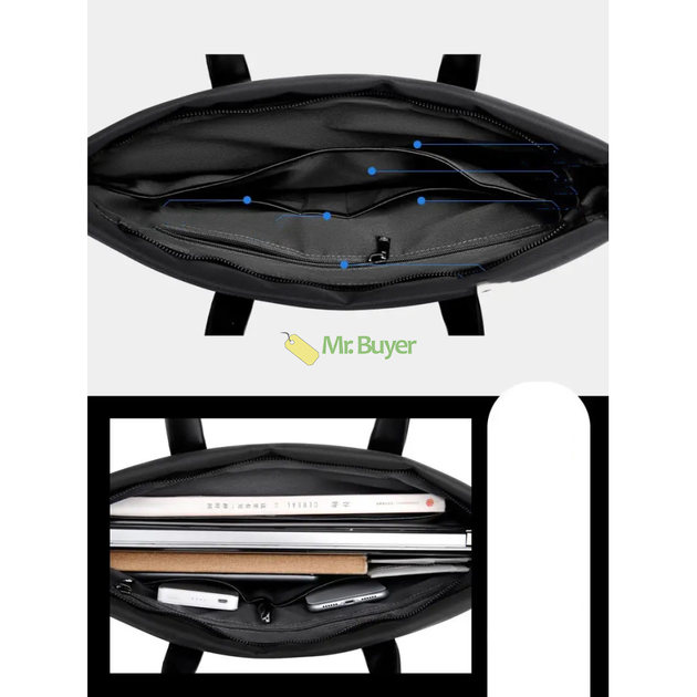 Сумка для ноутбука 14" Simple из нейлона Черная (25883) - Фото 2 Сумка для ноутбука 14" Simple из нейлона Черная (25883) - изображение 2
