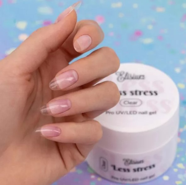 Гель для нігтів Elisium Less Stress конструюючий Clear 40 мл (5902539718430) - зображення 4