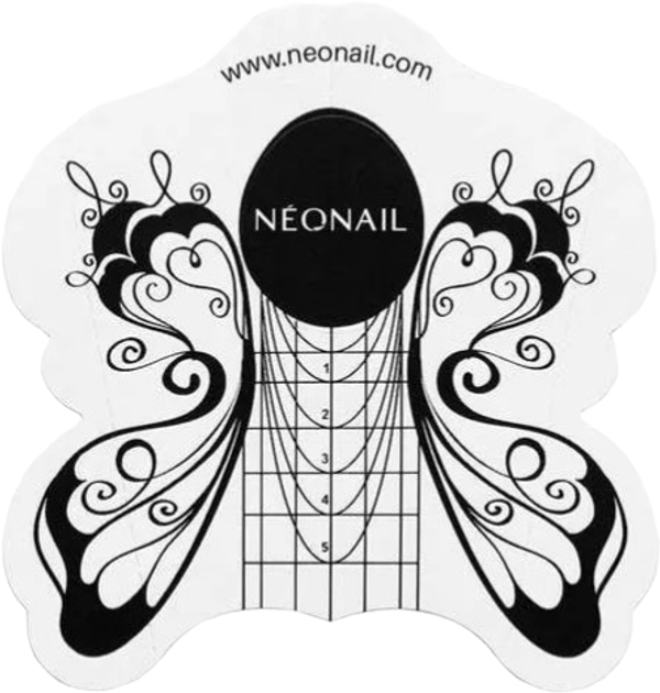 Форма для нарощування Neonail Метелик для гелевого та акрилового методів 500 шт (5903274018625) - зображення 2