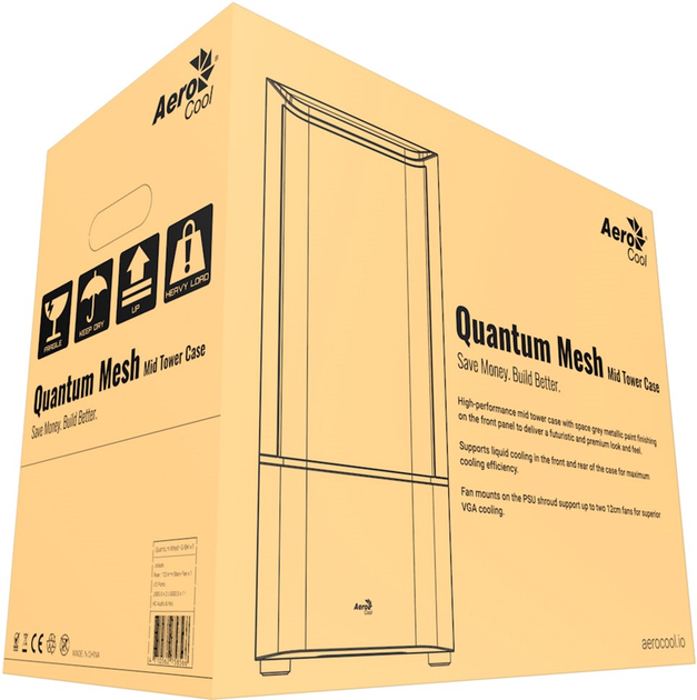 Корпус Aerocool Quantum Mesh v3 Midi-Tower RGB TG Black (ACCM-PV31133.11) - изображение 11