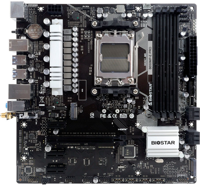 Płyta główna Biostar B650MP-E PRO (sAM5, AMD B650, PCI-Ex16) - obraz 1