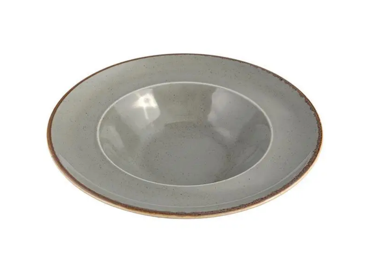 Тарелка Porland Dark Grey фарфоровая для пасты глубокая 260 мм 173925/DG - зображення 2