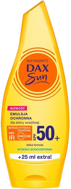 Emulsja do opalania Dax Sun do skóry wrażliwej SPF 50 175 ml (5900525051233) - obraz 1