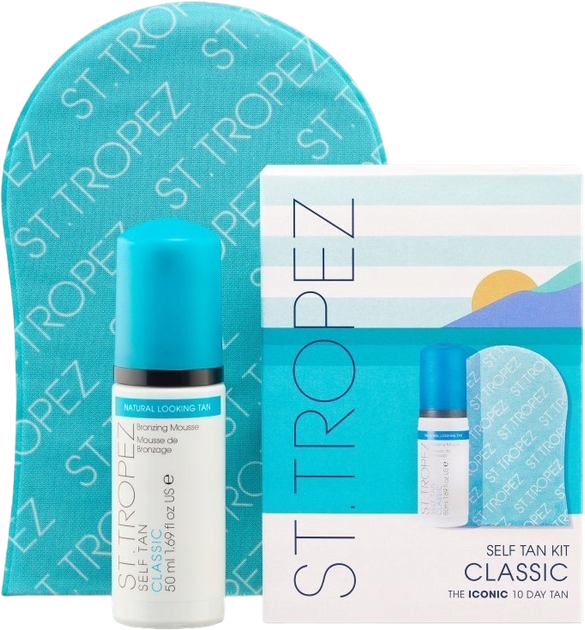 Zestaw St.Tropez Self Tan pianka opalająca 50 ml + rękawica (5060022303959) - obraz 1