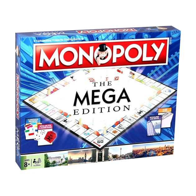 Настільна гра WINNING MOVES Monopoly The Mega Edition – фото